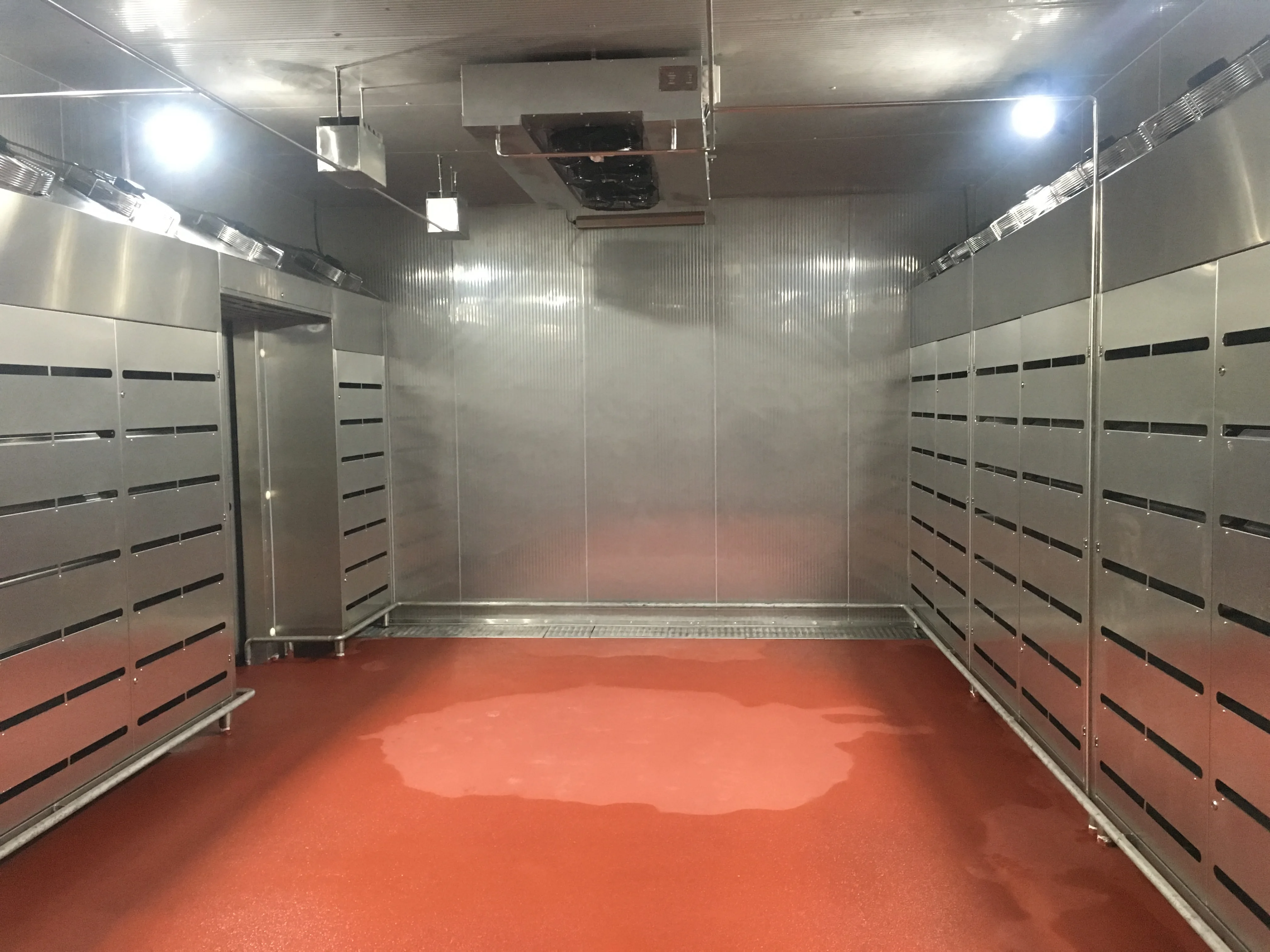 Automatic low-temperature meat thawing machine with circulating air system for meat processing plants