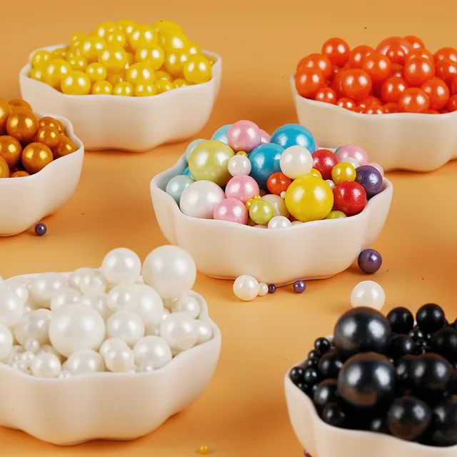 Hot Selling Cake Sprinkles for Cake Decoration White Mixed Size Sugar Candy Sugar Pearls