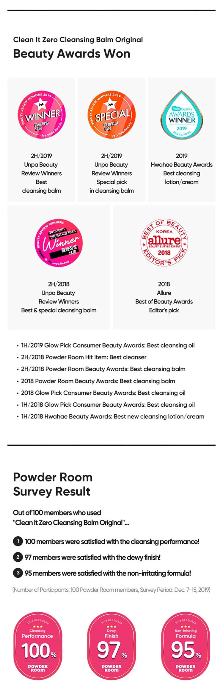 Clean It Zero Cleansing Balm Original Bigsize 180ml Organic Vegan Face