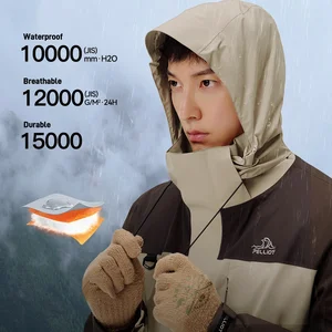 Men's 24 New Three-in-One Down Liner Winter Hiking Mountaineer Suit Windproof Hooded Outdoor 90% Goose Down Waterproof Jacket
