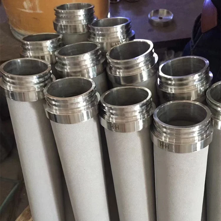 0.1 2 3 5 10 25 50 40 60 80 100 Micron Stainless Steel Porous Sintered Wire Mesh Filter Tube Pipe