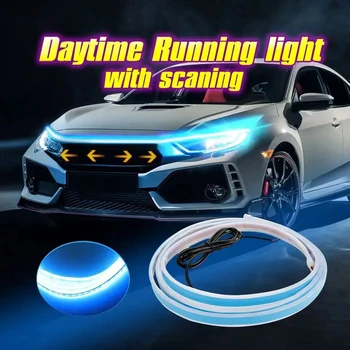 ZONGYUE Universal LED car light bar 150/180cm dynamic light waterproof car decoration driving Car hood light bar