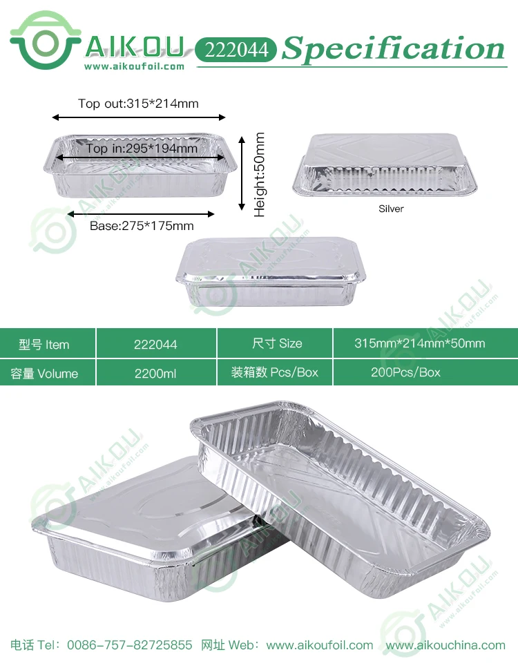 Rectangle Metal Box to Go Containers Meal Prep Microwavable Oven Safe Reusable Disposable Aluminum Foil Takeout Food Containers
