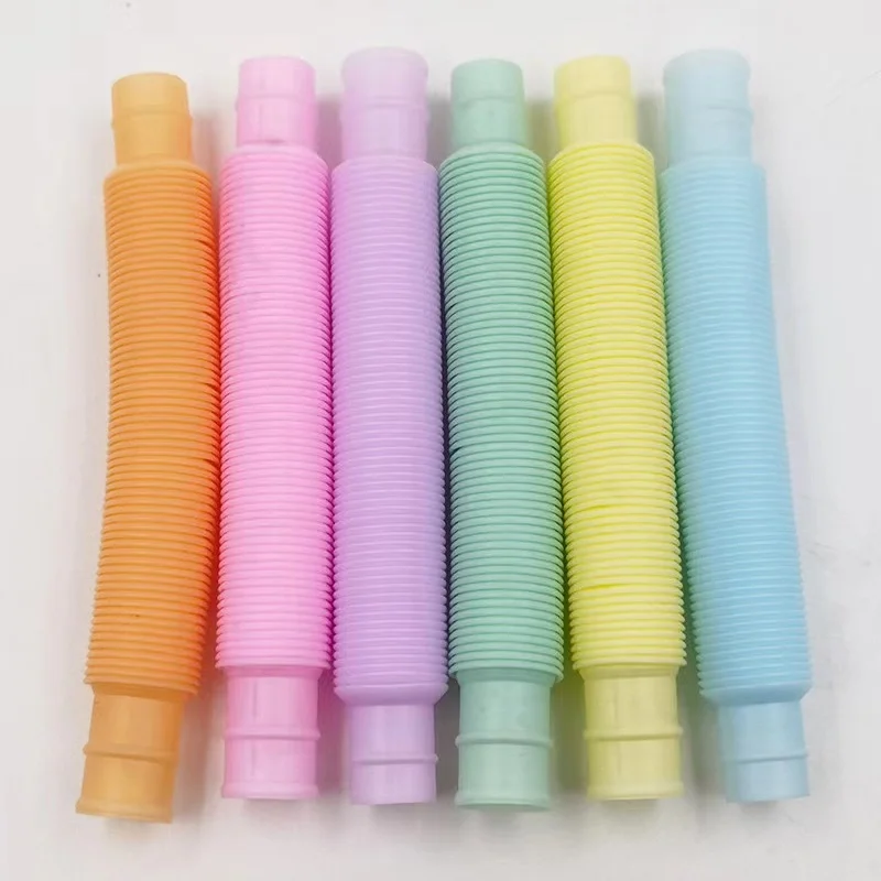 OUDQFCJ 16 pièces Pop Tubes, Jouet sensoriel, Tube sensoriel, Multicolore, Fidget Toys, Tuyau