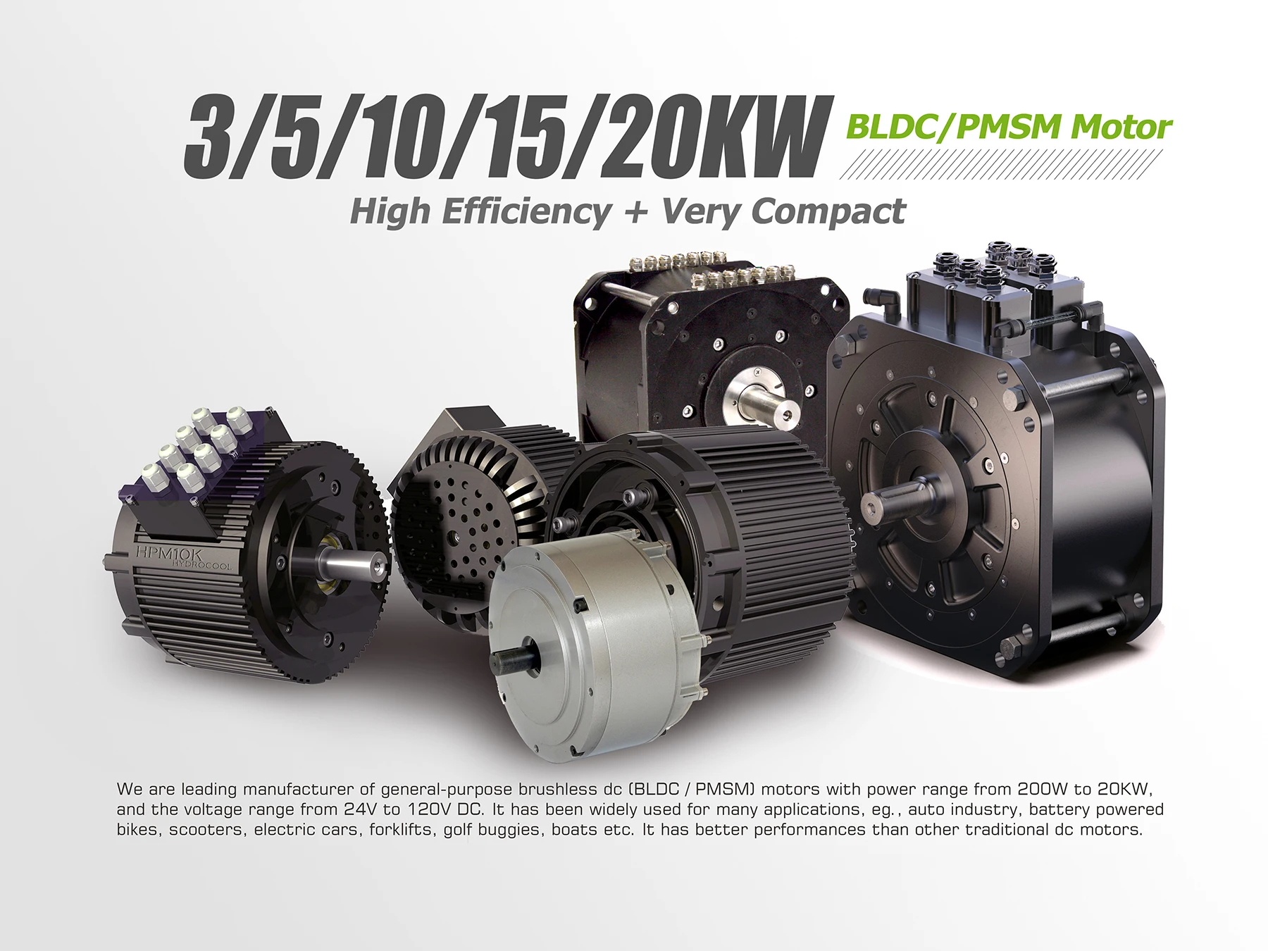 Bldc Motor, 3000W, 48V/72V - detail 10