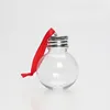 Clear/Transparent Ball juice bottle with silver cap