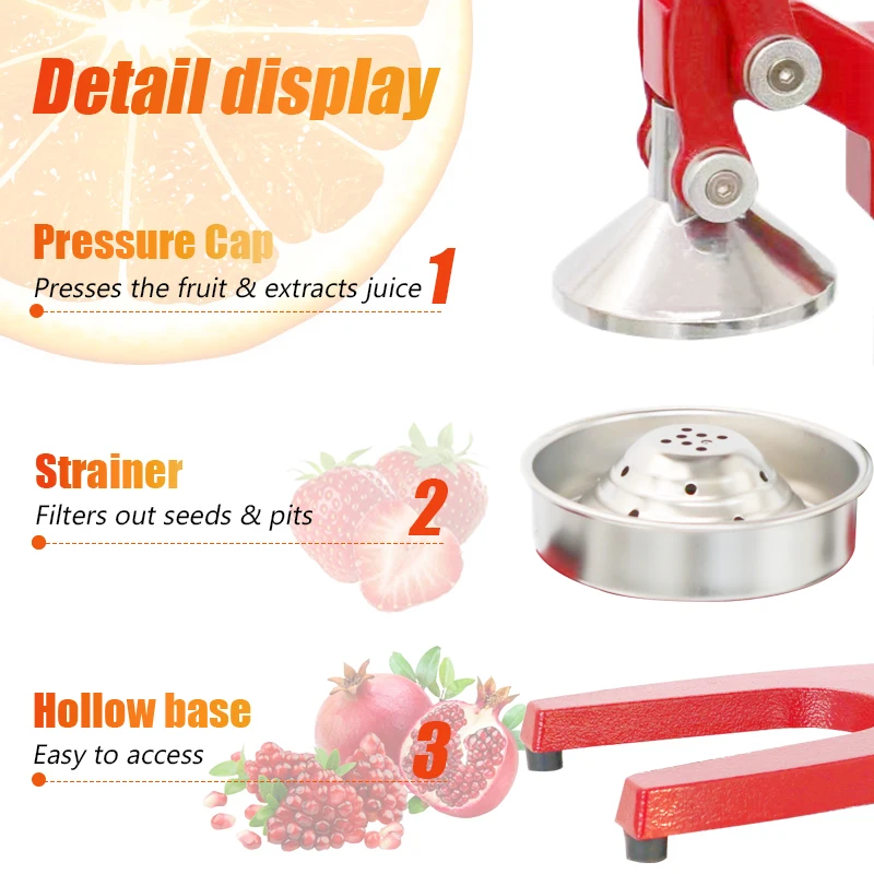 product professional manual orange juicer for citrus fruits hand press machine for orange pom lime lemon juice jc 1 model-2