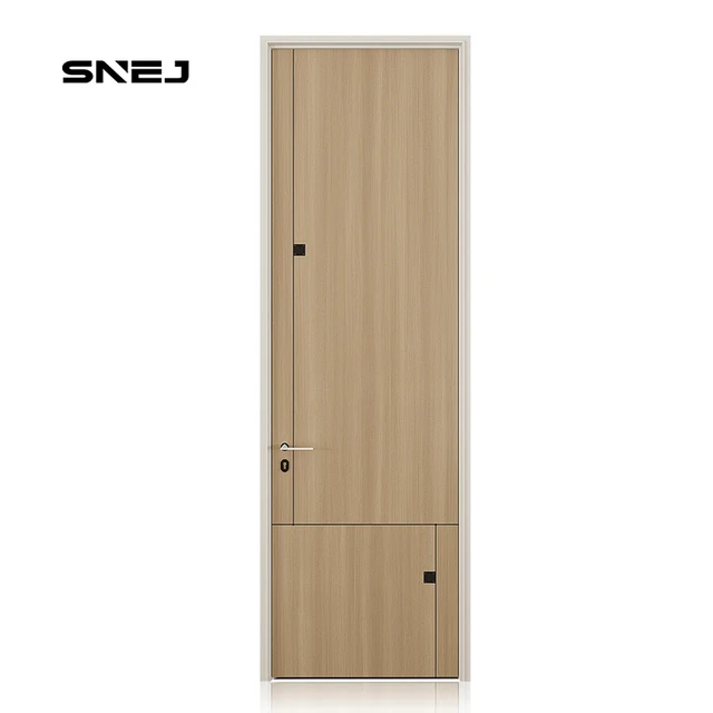 Modern High-End Solid Wood Interior Doors with Sound Insulation and Finished Surface Finishing for Apartments and Villas