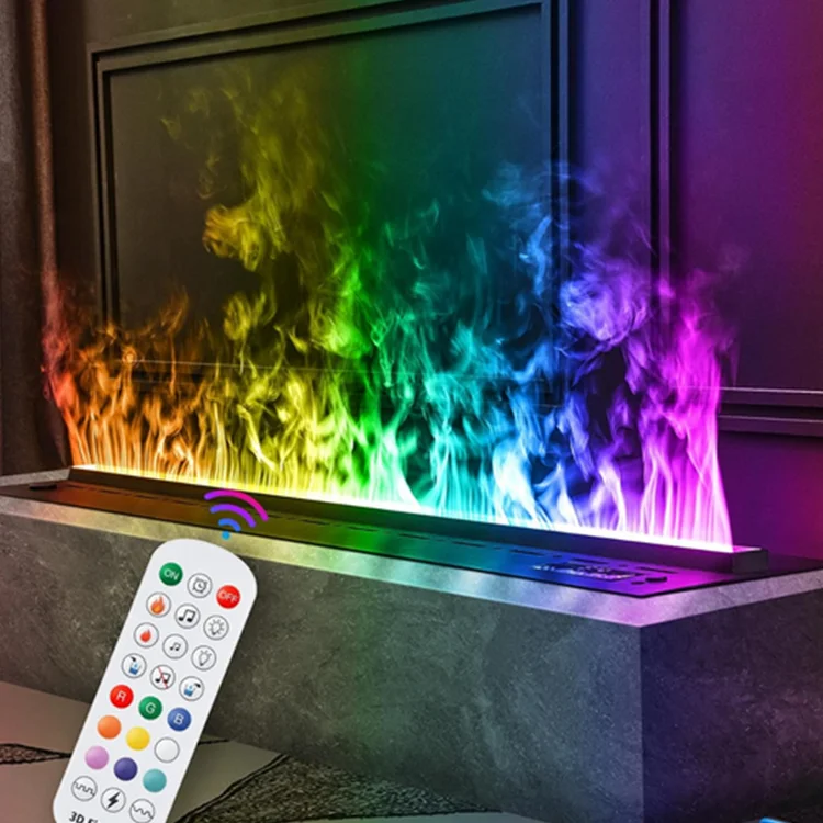 Top Vent One Piece Size Customized 3d Water vapor  Electric Fireplace