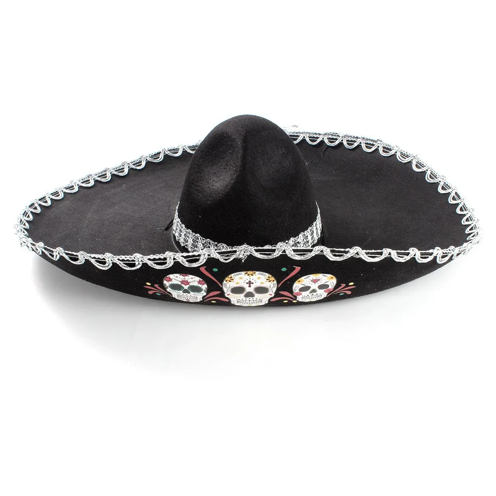 Mexican Sombrero Hat Adult Halloween Thanksgiving Days Costume Party  Mexican Charro Hats, image size:1000x1000