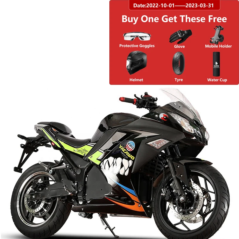 High Power Electric Motorcycle Model with 17 Inch Tyres for Sale
