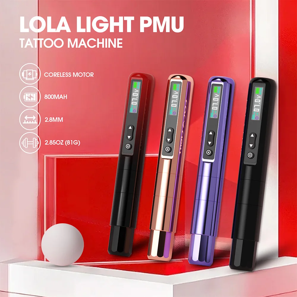EZ Lola Light Wireless PMU Machine - Coreless Motor, 2.8mm Stroke