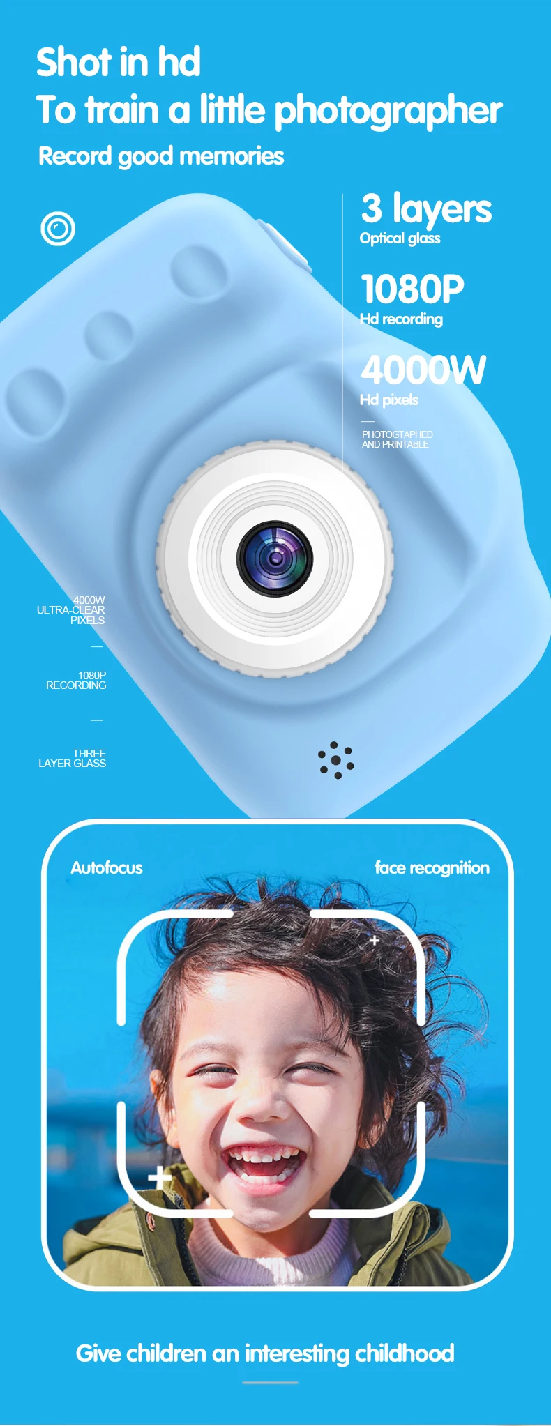 3.5inch Customization Mini Camera Children's Cartoon Toy Camera Buy