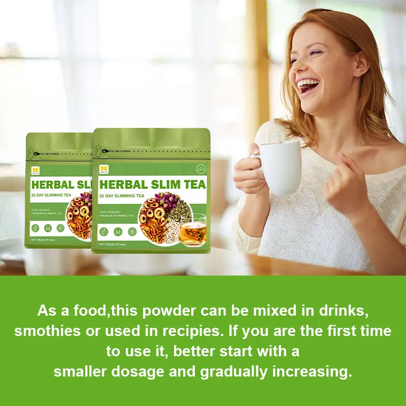 100% Natural Custom Chinese Herbal Tea Bags  Flat Belly Gattilier Purai Herbal Tea Blend Herbal Tea for Men