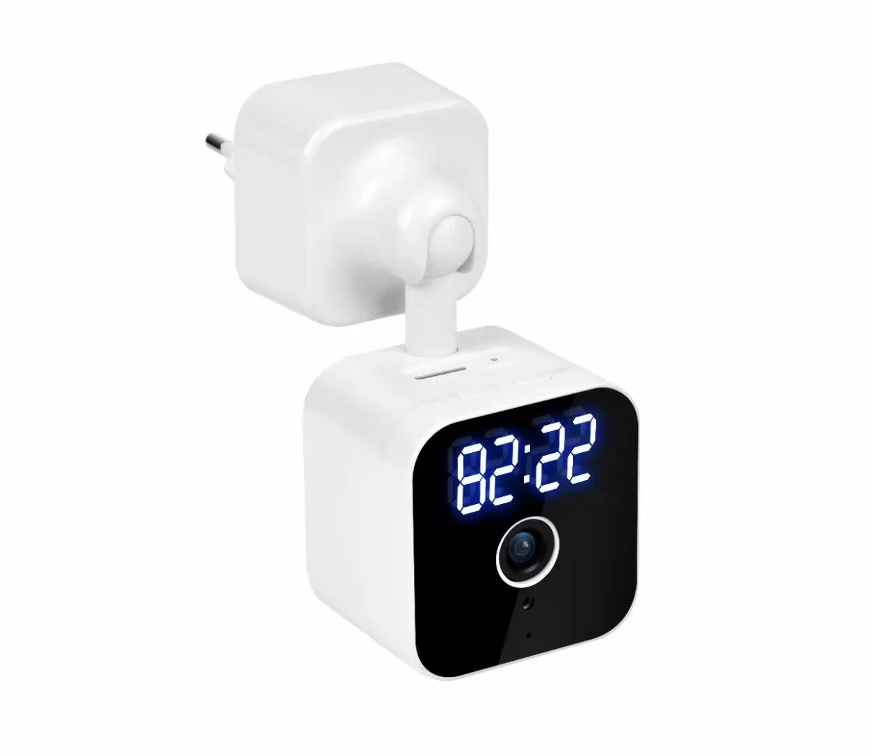 Cctv Camera Alarm Clock P2p IR Night Vision Clock Radio WiFi Wireless Wall Clock Camera