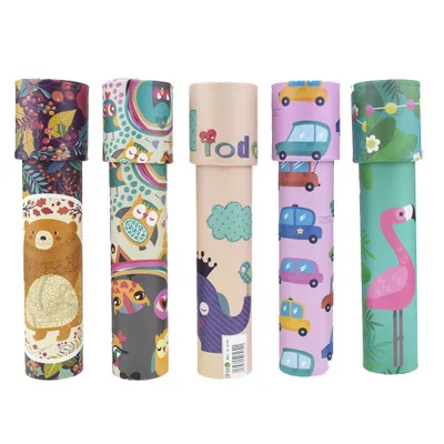 Большой калейдоскоп с поворотной головкой, меняющий узоры науки и образования для детей