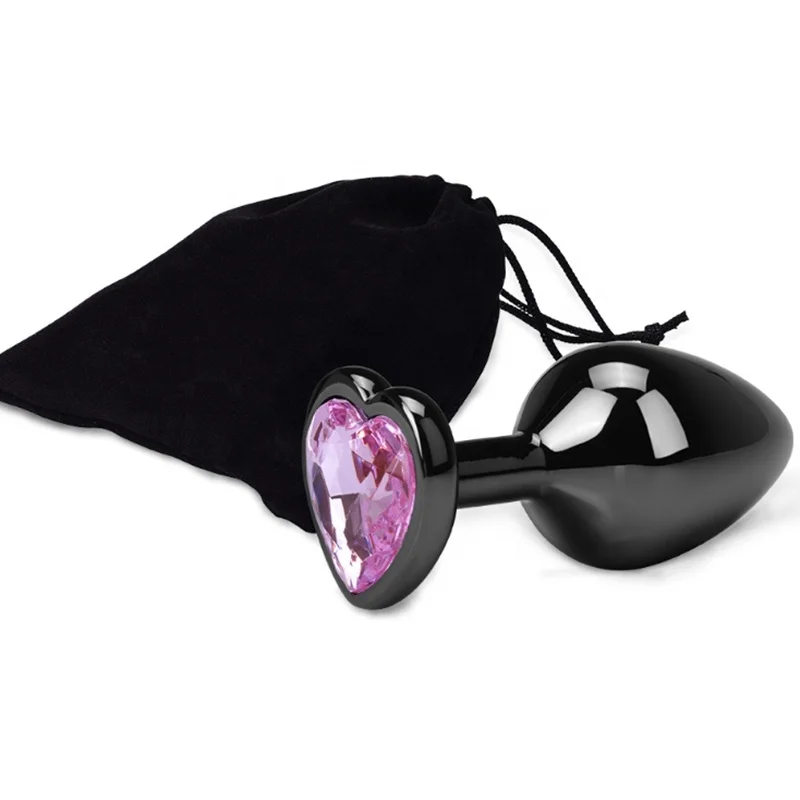 Heart Shaped Base with Jewelry Butt Anal Rose Jewel Sex Plug Heart Shaped Base with Jewelry Butt Anal Rose Jewel Sex Plug