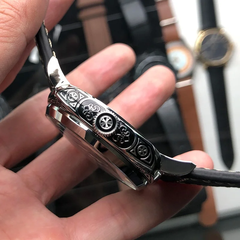 RTS Punk Stainless Steel Real Skeleton Seagull Watch