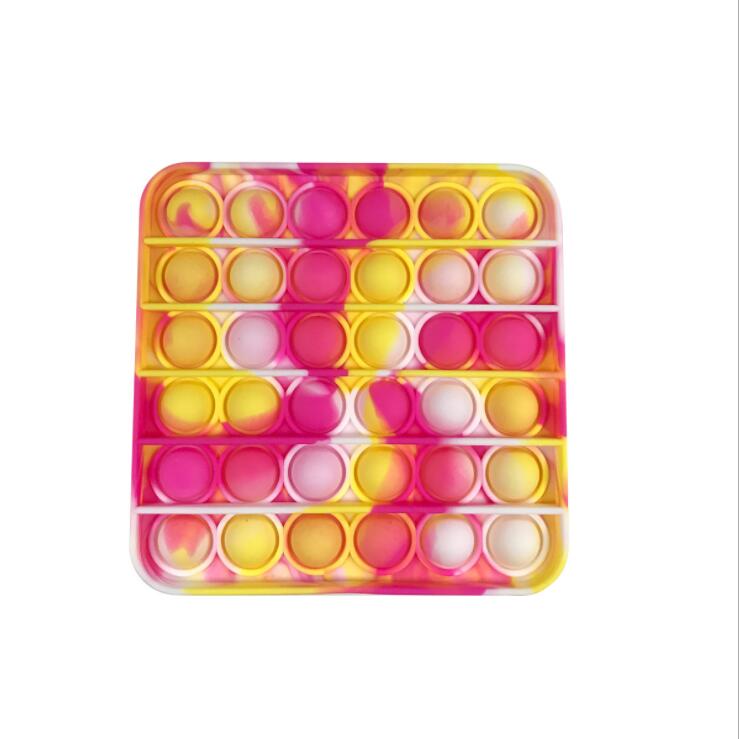 Квадратные камуфляжные силиконовые игрушки-антистресс