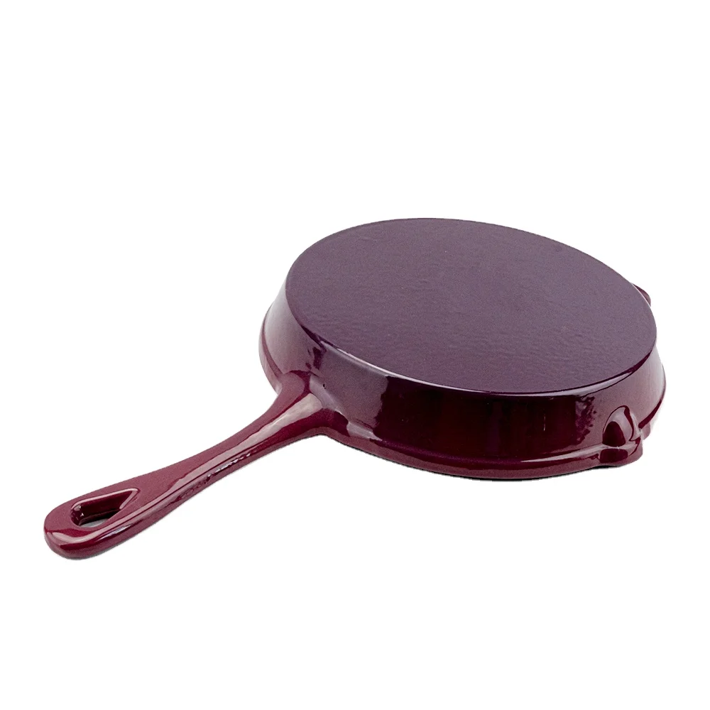 Cookercool 2022 New Fashion Purple Cast Iron Enamel Cooking Pots and Pans Nonstick Cookware Set