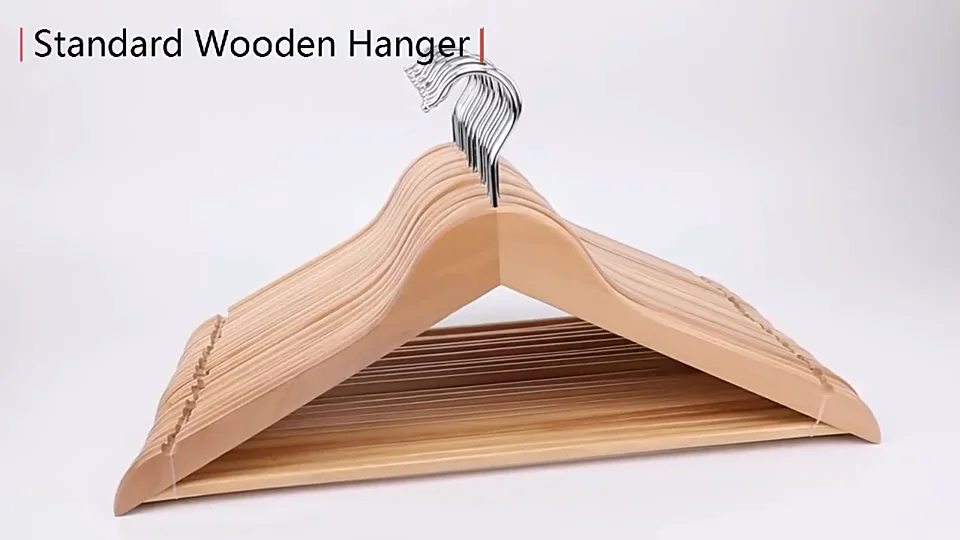 Solid Wood Clothes Hanger Highend Clothing Store Hotel Clothes Support