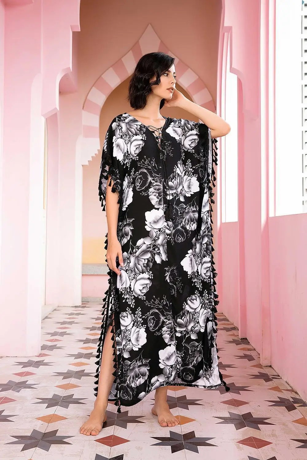 Middle Eastern Ventilation Robe SMOOTH ODM Custom Dubai & Middle Eastern Loungewear Viscose Long Swing ...