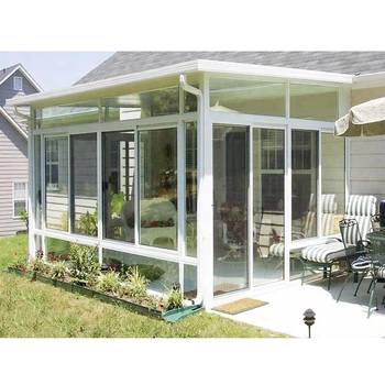 Modular Prefab Four Season Solarium Hollow Sun House Tempered Glass And ...