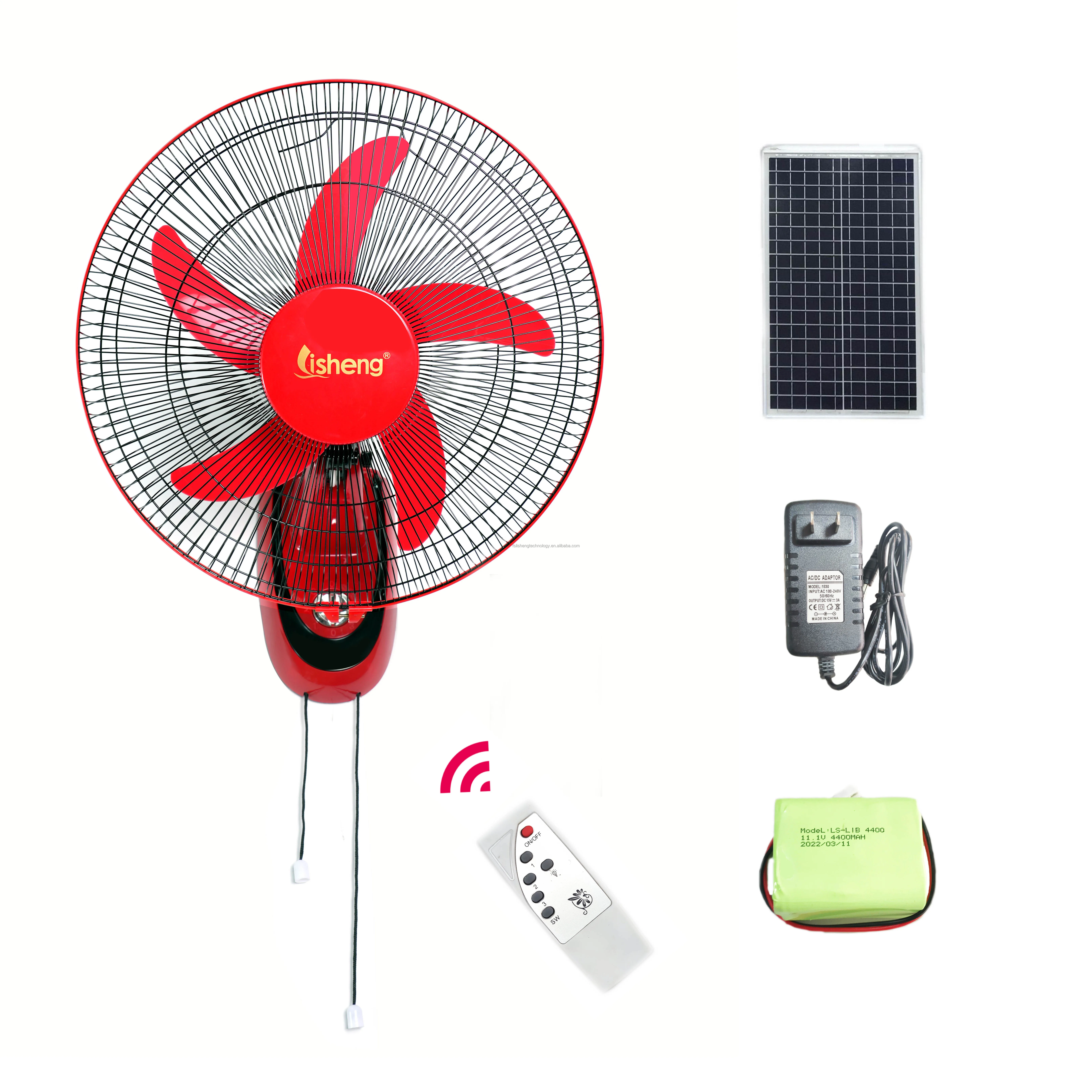Wall Fan, 16/18'', 12V, Solar, Copper - detail 4