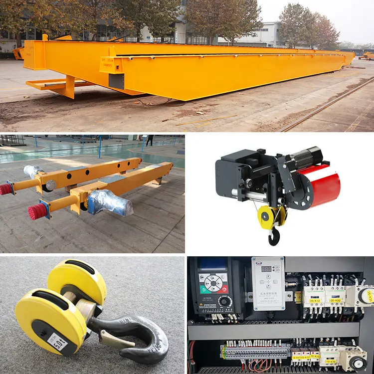 Customized Workshop Warehouse 5 10 20 Ton Modular Hoist Single Girder Bridge Overhead Crane