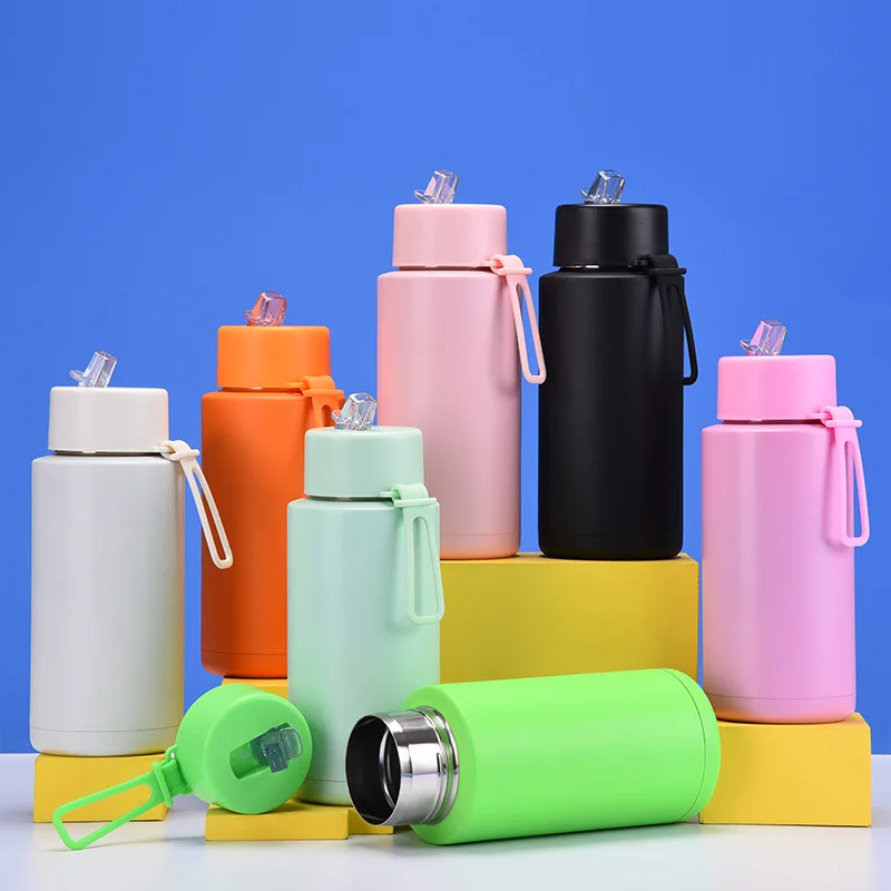 Water Bottle 1L Flask Insulated Stainless Steel Bottle Water Reusable Termos Thermal Customized Vacuum Flasks