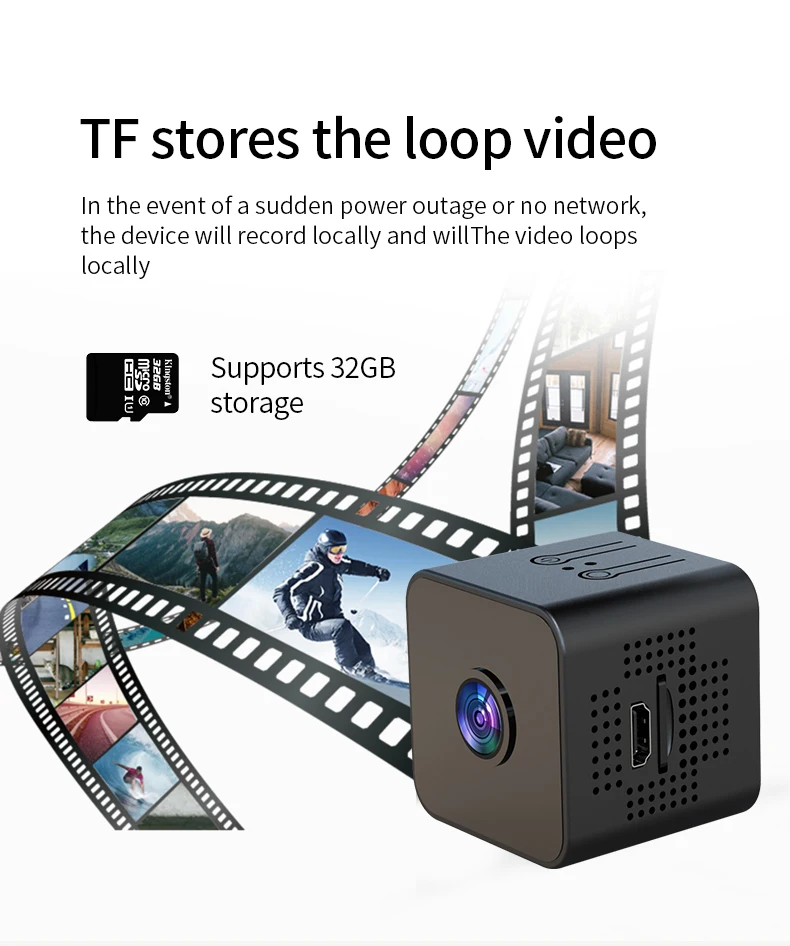 Mini WiFi Camera 1080P Smart IP Camera Infrared Night Vision Motion ...