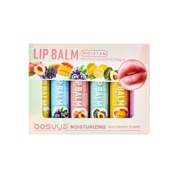 Wholesale Colorless Fruity Lip Balm Hydrating Make Your Lips Soft And Plump Apply A Full Hydrating Feeling Lip Balm Set