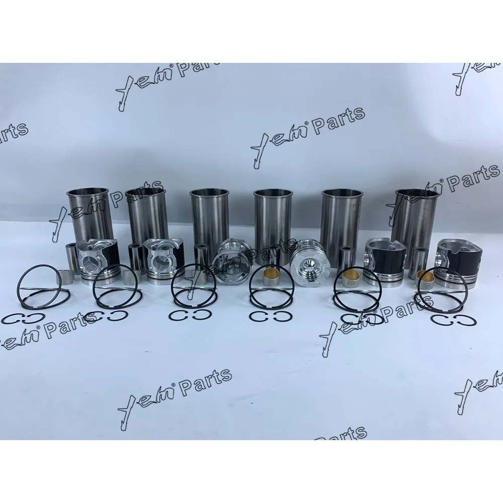 Good Quality DL06 Cylinder Engine Liner Kit With Piston Rings Liner Piston for Doosan