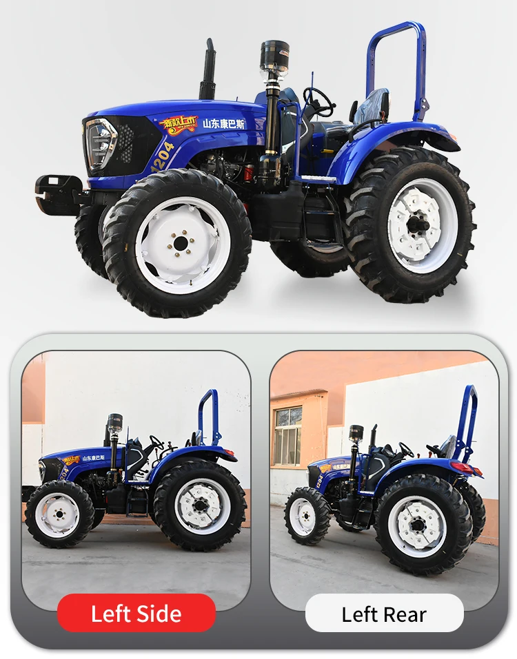 Farmtrucks 120hp Tractor Four Wheel Tractor Mini Walking Tractors ...