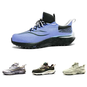 Factory Direct Unisex Blue Sneakers for Sport Custom Logo Trail Running Sand Protection Shoe Long Service Life for Walking