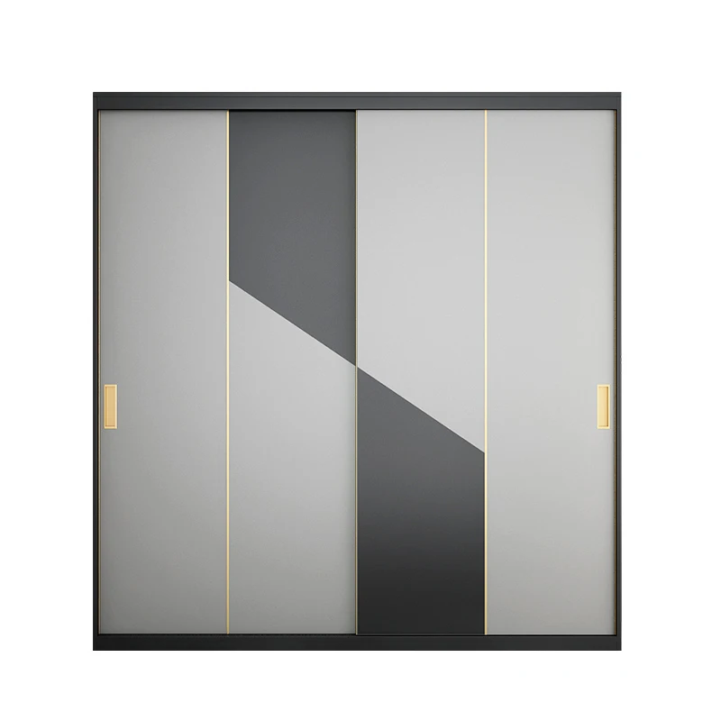 Dressing Table Dressing Mirror Sliding Door Wardrobe Top Cabinet Large Storage Closet Wardrobe
