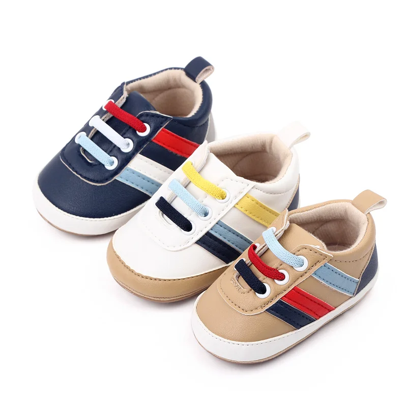 High Quality Soft TPR Anti-slip Outsole Babies Toddler Boy Shoes Prewalker Shoes for Boys