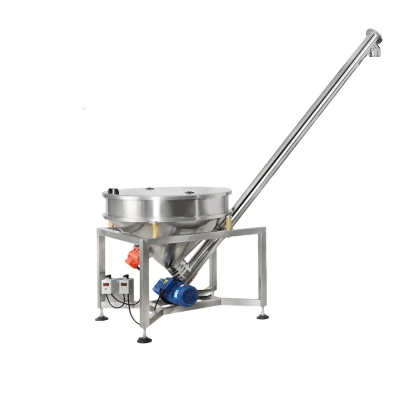 Automatic Multi-Function Powder Feeder Conveyor for Milk Coffee Tea Flour Spice Soda Dry Powders for Screw Auger Machine