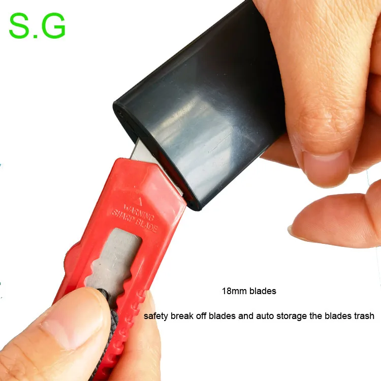 Retractabe Auto Load Utility Slide Lock Knife Box Cutter Blade