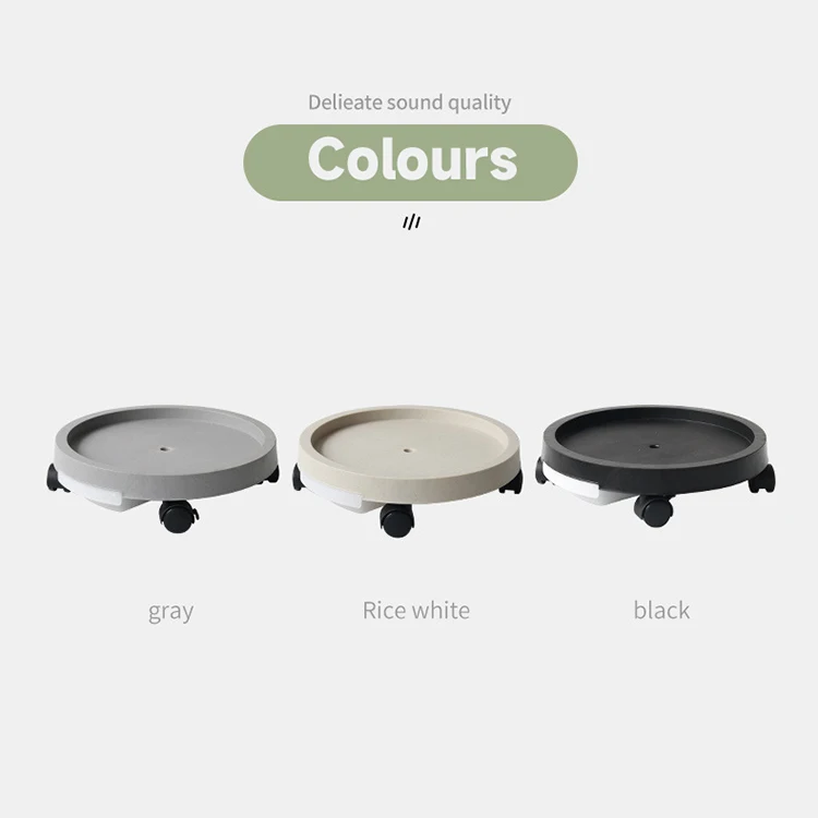 Полипропиленовый пластиковый подставка для растений с колесами, для улицы, для помещений, подставка для растений, тележка, большой подставка для кастрюль