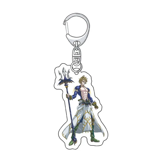 Cute Record of Ragnarok Anime Keychain Cartoon Acrylic Figure Sasaki Kojirou Jack the Ripper Key Chain Key Ring Holder