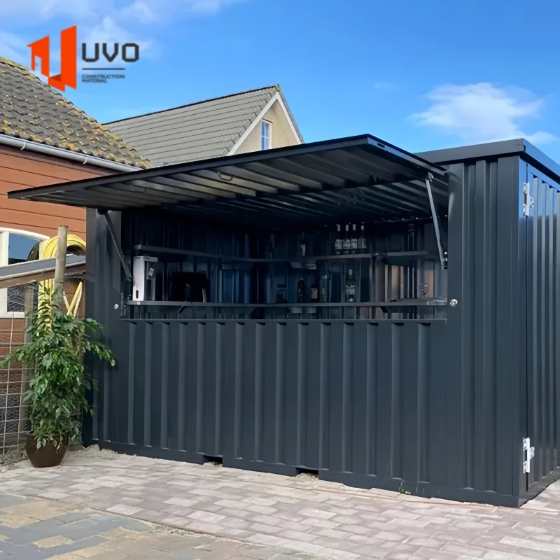 UVO Prefabricated Modular Mobile Shipping Container Shop Booth Movable Shop India Customized Retail Outlets