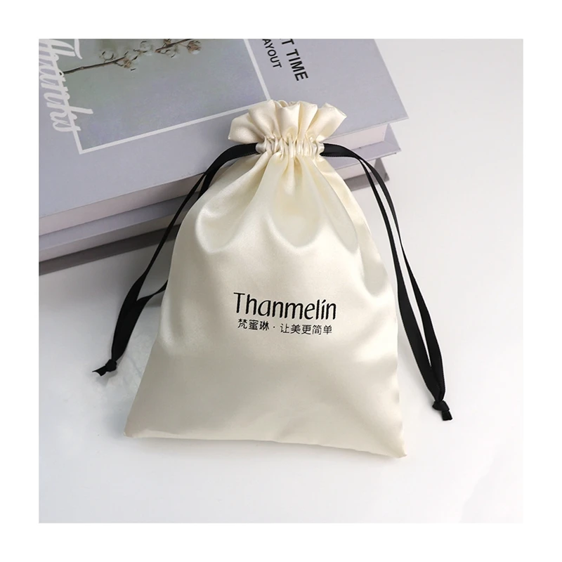 Роскошная плотная шелковая атласная сумка Pandasew ювелирная на шнурке с логотипом заказ