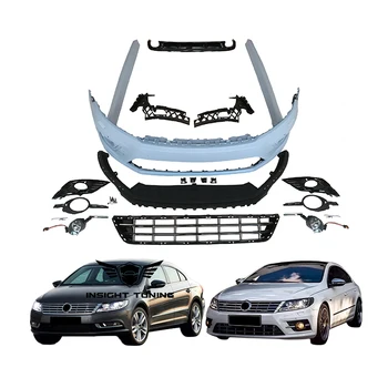 2013 Car Accessories Front Bumper Grille Diffuser Bodykit For Vw Cc Arteon Upgrade To R Line Body Kit