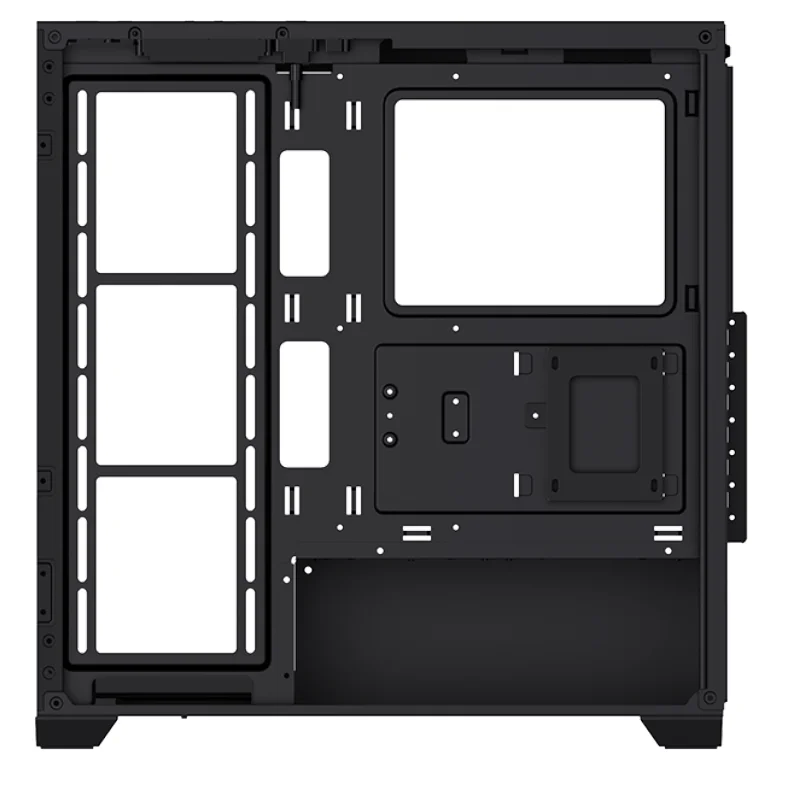 LOVINGCOOL ATX Gaming PC Case Cube ATX MATX ITX PC Chassis with Double Tempered Glass Panel RGB Computer Casing with Fan Cooler