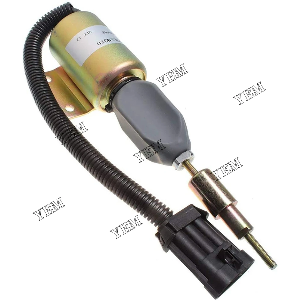 Diesel Engine 12V Shutdown Solenoid 2003ES-12E6UC4B5S2 for Ford Heavy Duty Truck Universal Engine Parts