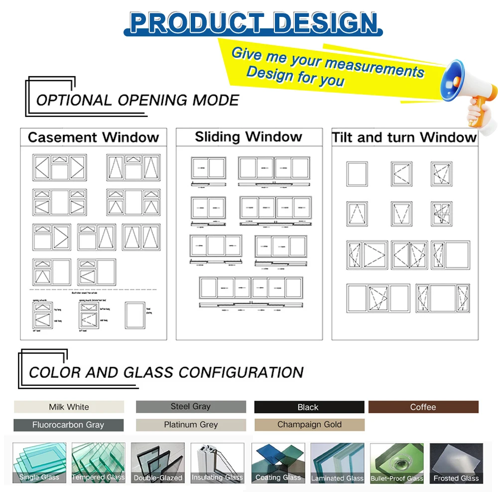 High Quality Windproof Double Glazed Sliding Aluminium Windows Low-E Glass Aluminum Sliding Window With Mosquito Net