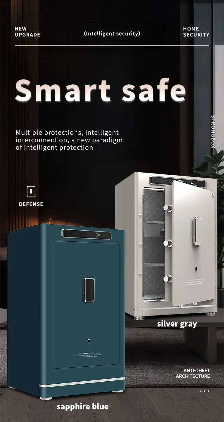 CEQSAFE Custom Electronic Safe Box Steel Household Safe with Fingerprint Lock for Home Storage Remote Opening Through TUYA APP factory