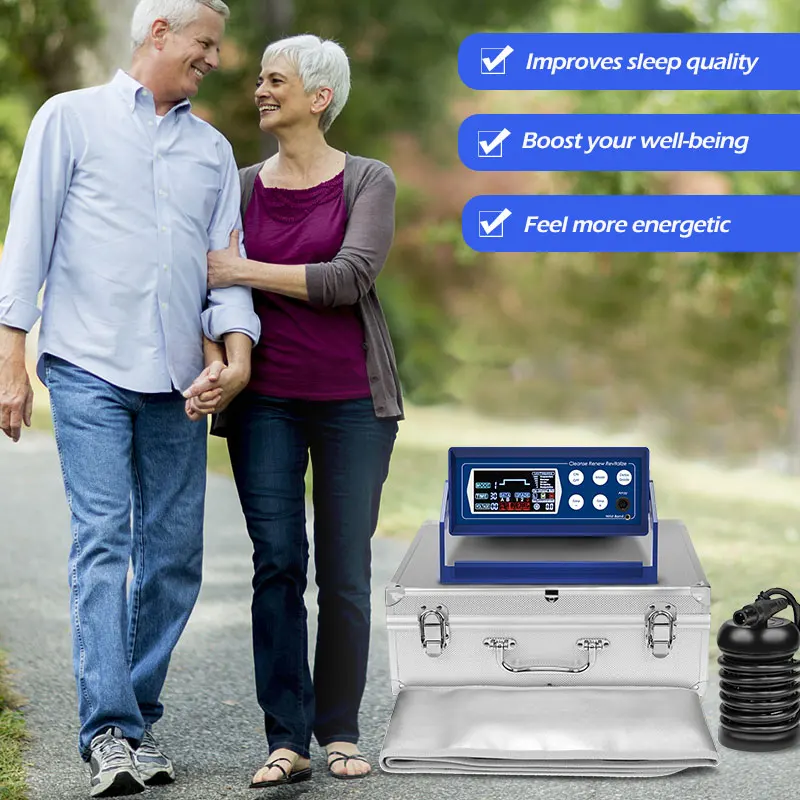 Beautiful Dark Blue Foot Detox Cleanse Machine Footbath Ion Detoxifier Device Foot Soaking