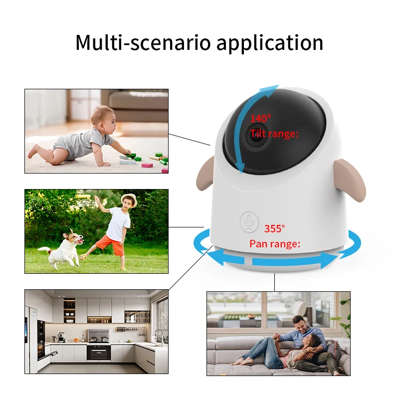 Smart WiFi Baby Monitor 4.3 Inch 1080p Display HD NightVision Remote Pan Tilt Zoom 2-Way Talk Free Smart Phone App Baby Monitor